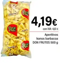Cash Ifa DON FRUTOS Aperitivos konos barbacoa oferta