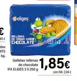 Cash Ifa IFA ELIGES Galletas rellenas de chocolate oferta