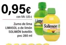 Cash Ifa LIMASOL, SOLIMÓN Zumo de lima o de limón botellín oferta