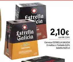 Cash Ifa ESTRELLA GALICIA Cerveza 6 maltas o Tostada 0,0% oferta