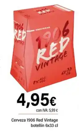 Cash Ifa 1906 Cerveza Red Vintage oferta