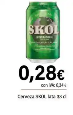 Cash Ifa SKOL Cerveza oferta