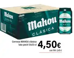 Cash Ifa MAHOU Cerveza clásica oferta