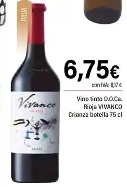 Cash Ifa VIVANCO Vino tinto D.O.Ca. Rioja Crianza botella oferta