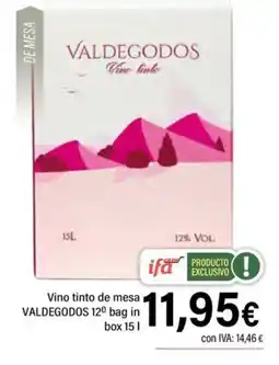 Cash Ifa VALDEGODOS Vino tinto de mesa oferta