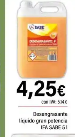 Cash Ifa IFA SABE Desengrasante líquido gran potencia oferta