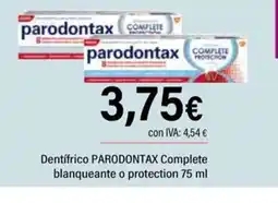 Cash Ifa PARODONTAX Dentifrico Complete blanqueante o protection oferta