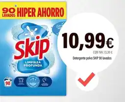Cash Ifa SKIP Detergente polvo 90 lavados oferta