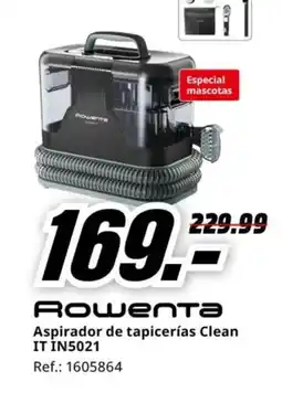 MediaMarkt ROWENTA Aspirador de tapicerías Clean IT IN5021 oferta