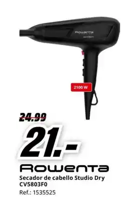 MediaMarkt ROWENTA Secador de cabello Studio Dry CV5803F0 oferta
