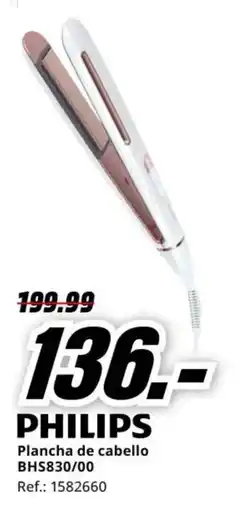 MediaMarkt PHILIPS Plancha de cabello BHS830/00 oferta