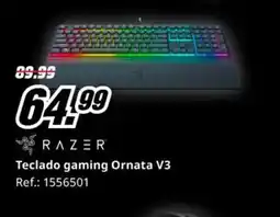 MediaMarkt RAZER Teclado gaming Ornata V3 oferta