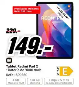 MediaMarkt Tablet Redmi Pad 2 oferta