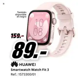 MediaMarkt HUAWEI Smartwatch Watch Fit 3 oferta