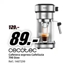 MediaMarkt CECOTEC Cafetera express Cafelizzia 790 Stee oferta