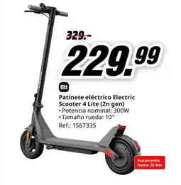 MediaMarkt Patinete eléctrico Electric Scooter 4 Lite (2n gen) oferta