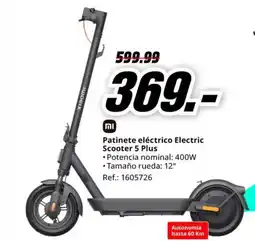 MediaMarkt Patinete eléctrico Electric Scooter 5 Plus oferta
