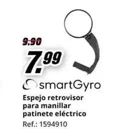 MediaMarkt SMARTGYRO Espejo retrovisor para manillar patinete eléctrico oferta