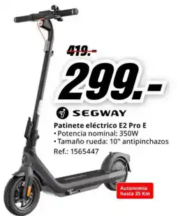 MediaMarkt SEGWAY Patinete eléctrico E2 Pro E oferta