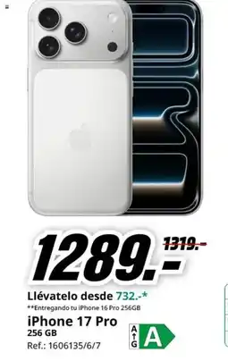 MediaMarkt IPHONE 17 Pro oferta