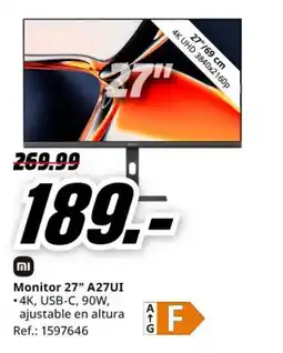 MediaMarkt Monitor 27" A27UI oferta