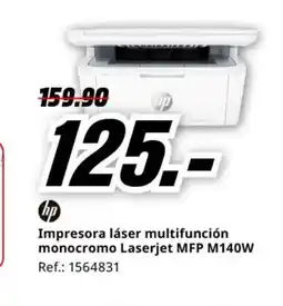MediaMarkt HP Impresora láser multifunción monocromo Laserjet MFP M140W oferta