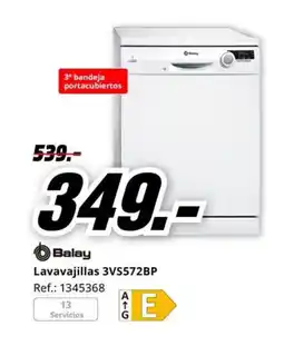MediaMarkt BALAY Lavavajillas 3VS572BP oferta