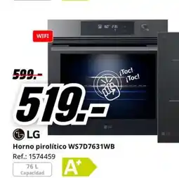 MediaMarkt LG Horno pirolítico WS7D7631WB oferta