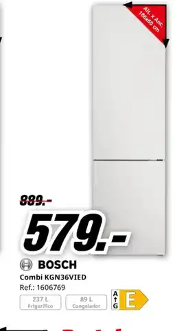 MediaMarkt BOSCH Combi KGN36VIED oferta