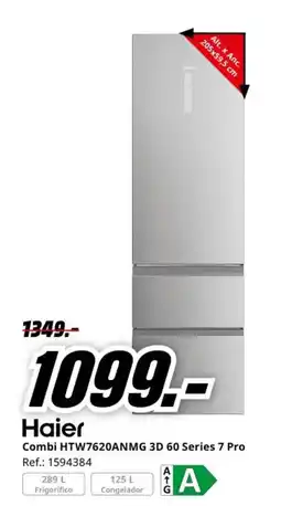 MediaMarkt HAIER Combi HTW7620ANMG 3D 60 Series 7 Pro oferta