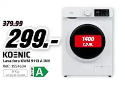 MediaMarkt KOENIC Lavadora KWM 9113 A INV oferta