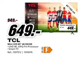 MediaMarkt TCL Mini LED 65" 4K 65C6K oferta