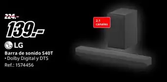 MediaMarkt LG Barra de sonido S40T oferta