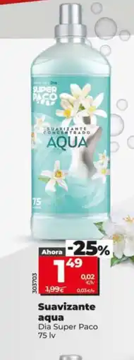 Dia DIA SUPER PACO Suavizante aqua oferta