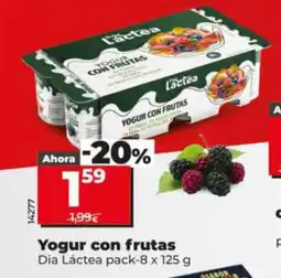 Dia DIA LÁCTEA Yogur con frutas oferta