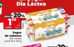 Dia DIA LÁCTEA Yogur de sabores oferta