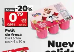 Dia DIA LÁCTEA Petit de fresa oferta