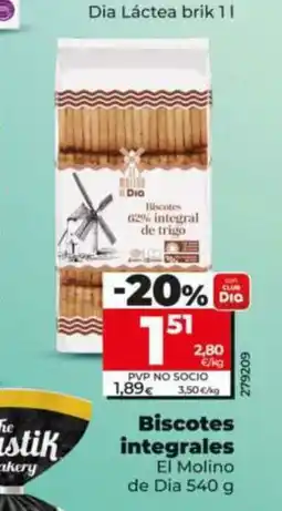 Dia EL MOLINO DE DIA Biscotes integrales oferta