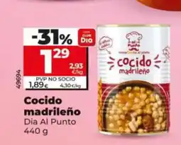 Dia DIA AL PUNTO Cocido madrileño oferta