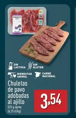 ALDI Chuletas de pavo adobadas al ajillo oferta