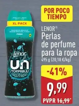 ALDI LENOR Perlas de perfume para la ropa oferta