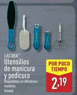 ALDI LACURA Utensilios de manicura y pedicura oferta