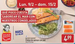 ALDI GOLDEN SEAFOOD Filetes de salmon con piel oferta