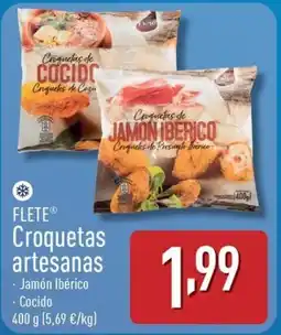 ALDI FLETE Croquetas artesanas oferta
