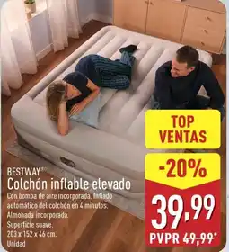 ALDI BESTWAY Colchón inflable elevado oferta