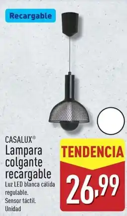 ALDI CASALUX Lampara colgante recargable oferta