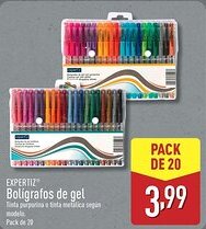 ALDI EXPERTIZ Bolígrafos de gel oferta