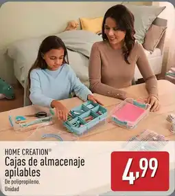 ALDI HOME CREATION Cajas de almacenaje apilables oferta