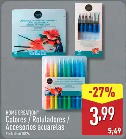 ALDI HOME CREATION Colores/Rotuladores / Accesorios acuarelas oferta