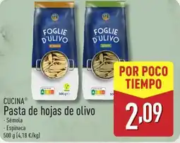 ALDI CUCINA Pasta de hojas de olivo oferta